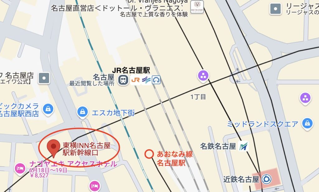 東横INN名古屋駅新幹線口