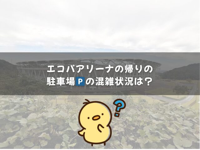 エコパアリーナの帰りの駐車場の混雑状況は？