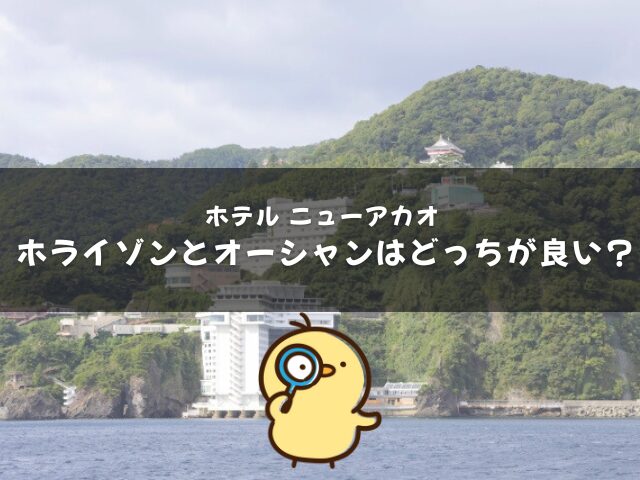 ホテルニューアカオ ホライゾンとオーシャンはどっちが良い？