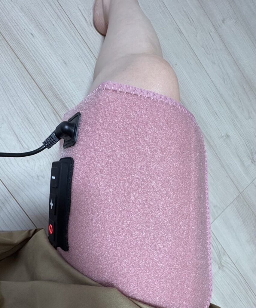 ゴリラのひとつかみを太ももに使ってます