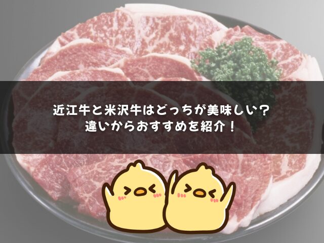 近江牛と米沢牛はどっちが美味しい？違いからおすすめを紹介！